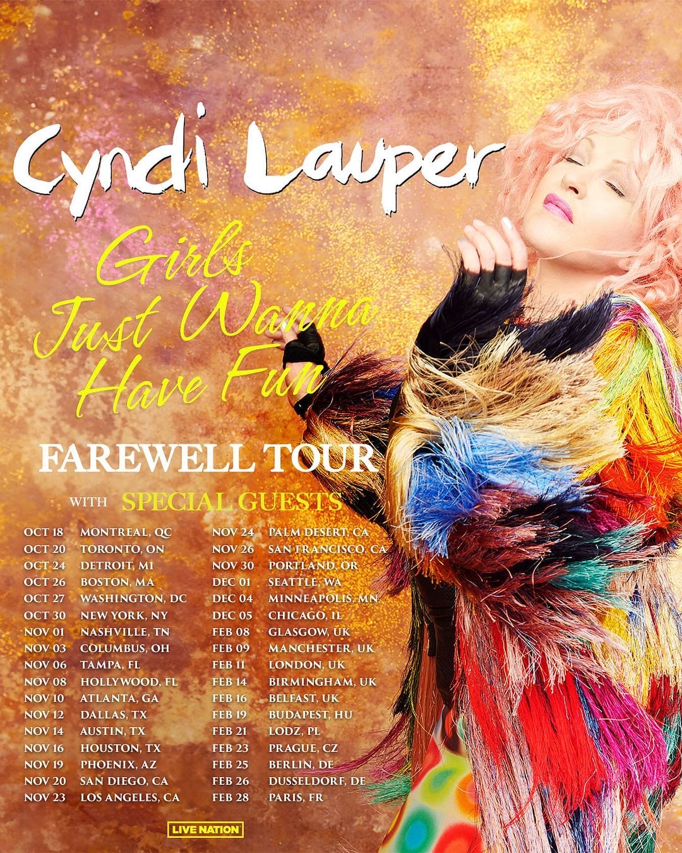Cyndi Lauper - Girls Just Wanna Have Fun Farewell Tour