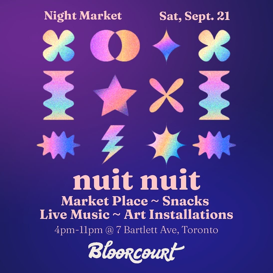 Bloorcourt Nuit Nuit: Night Market