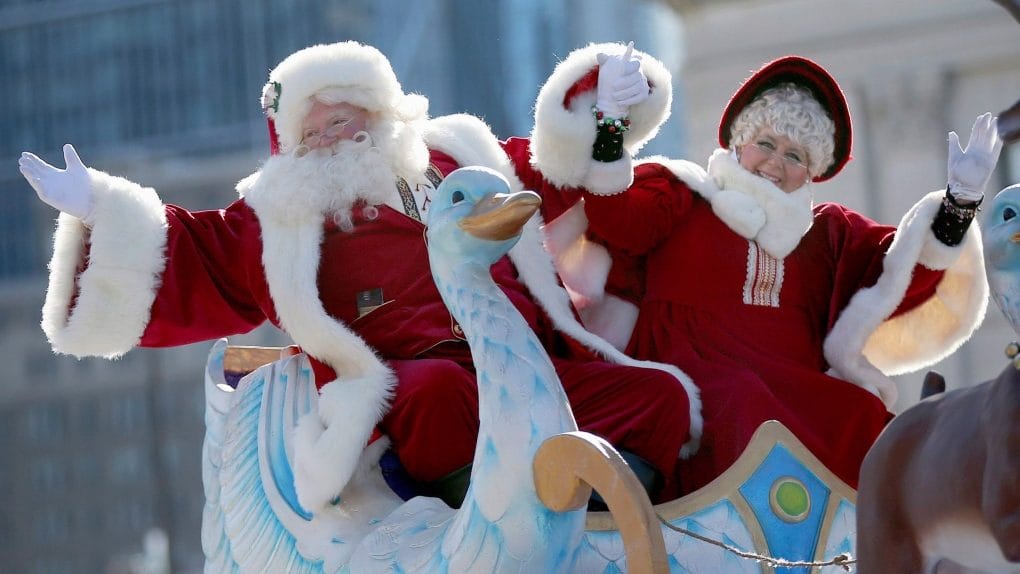Mr. and Mrs. Claus at the Santa Claus Parade Toronto