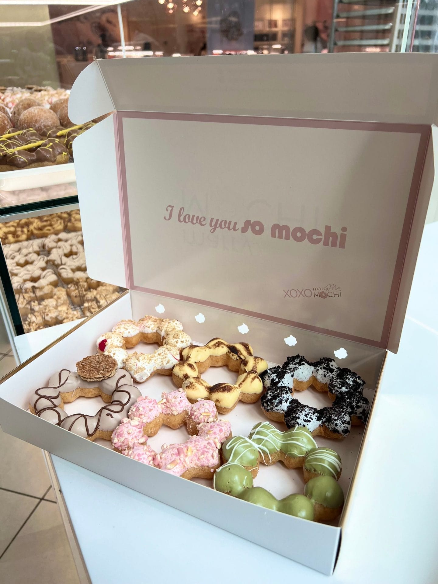 Half a Dozen Mochi Doughnuts