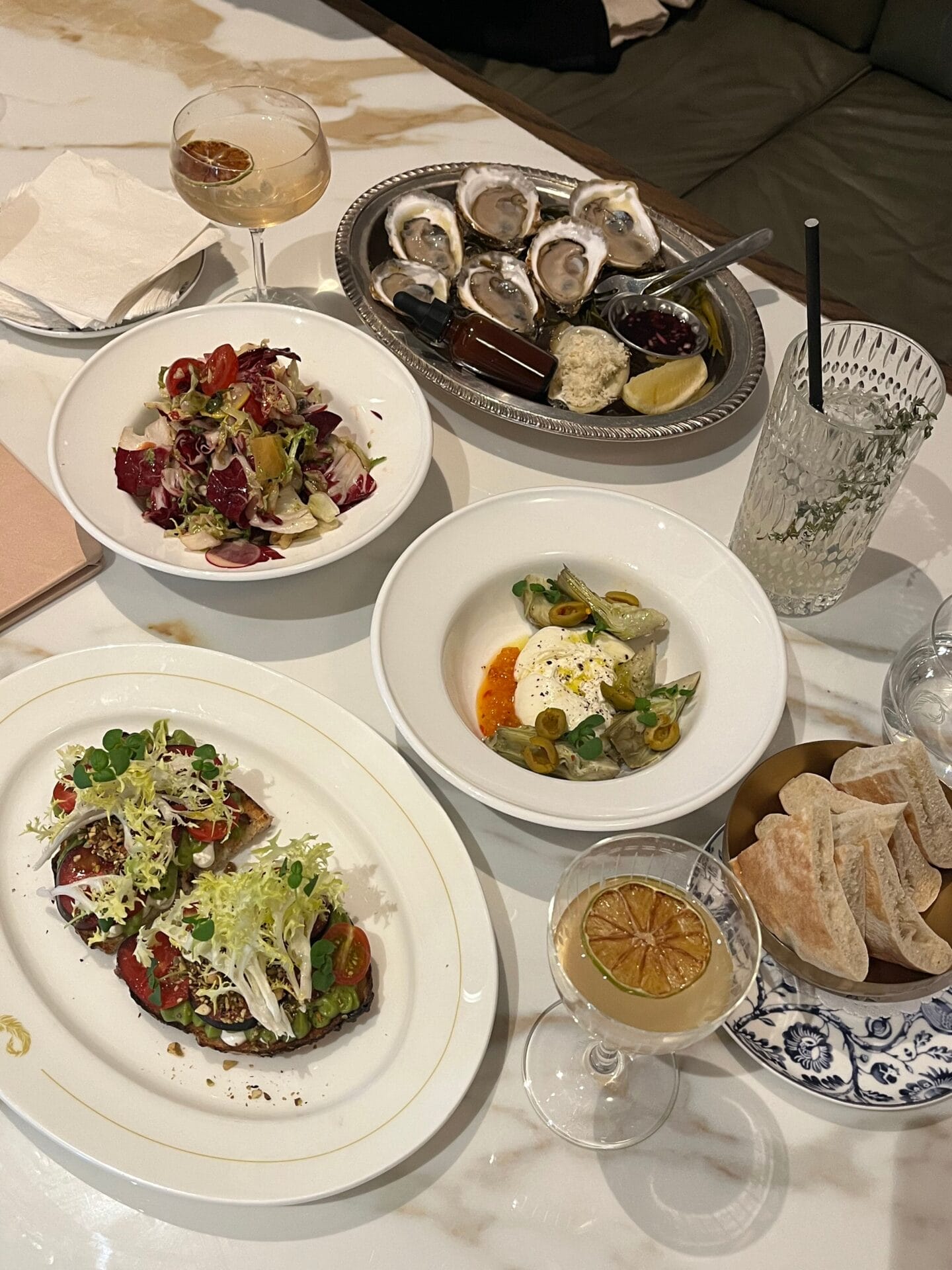 delicious food at la plume