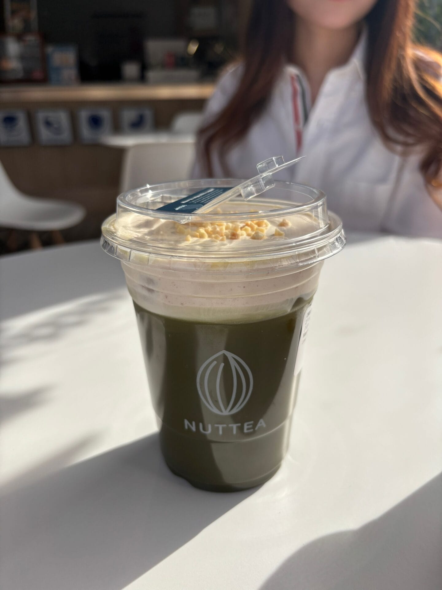 Matcha with Nut Cream