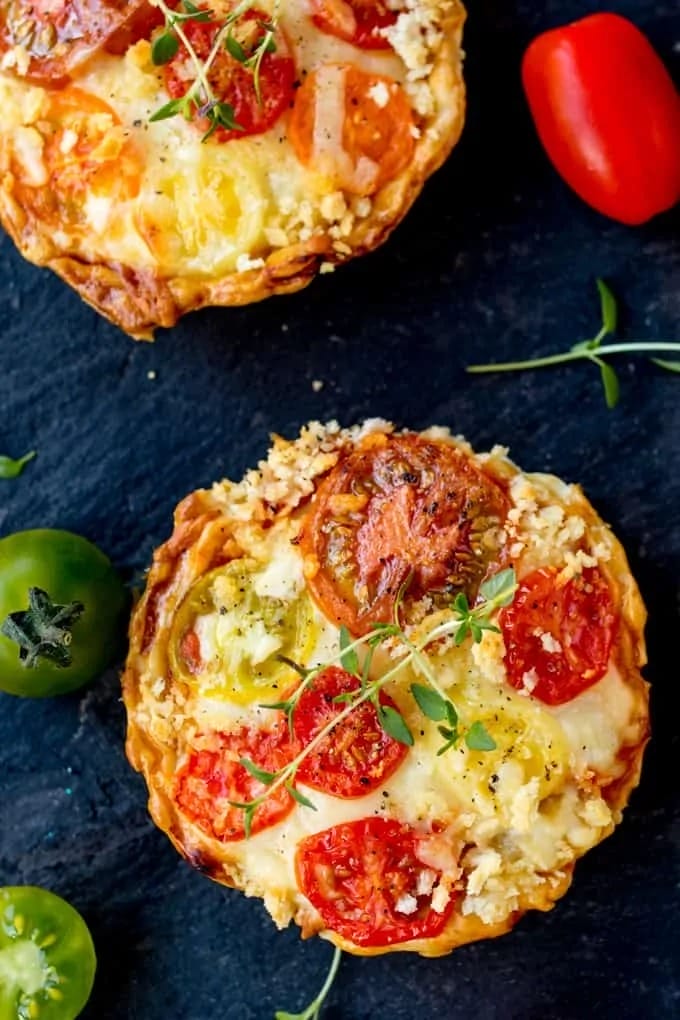 Cheese and Tomato Mini Tartlets