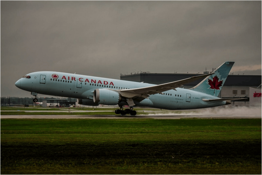 Air Canada taking off