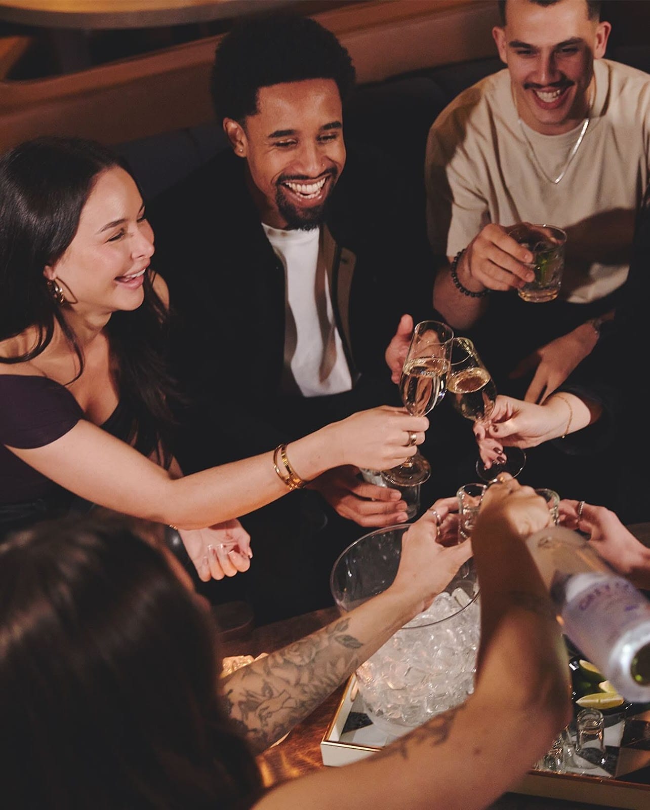 glamorous New Year's Eve celebration