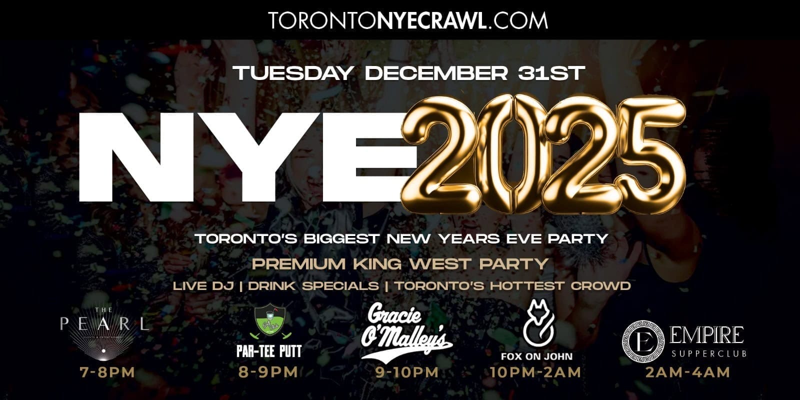New Year’s Eve Parties in Toronto