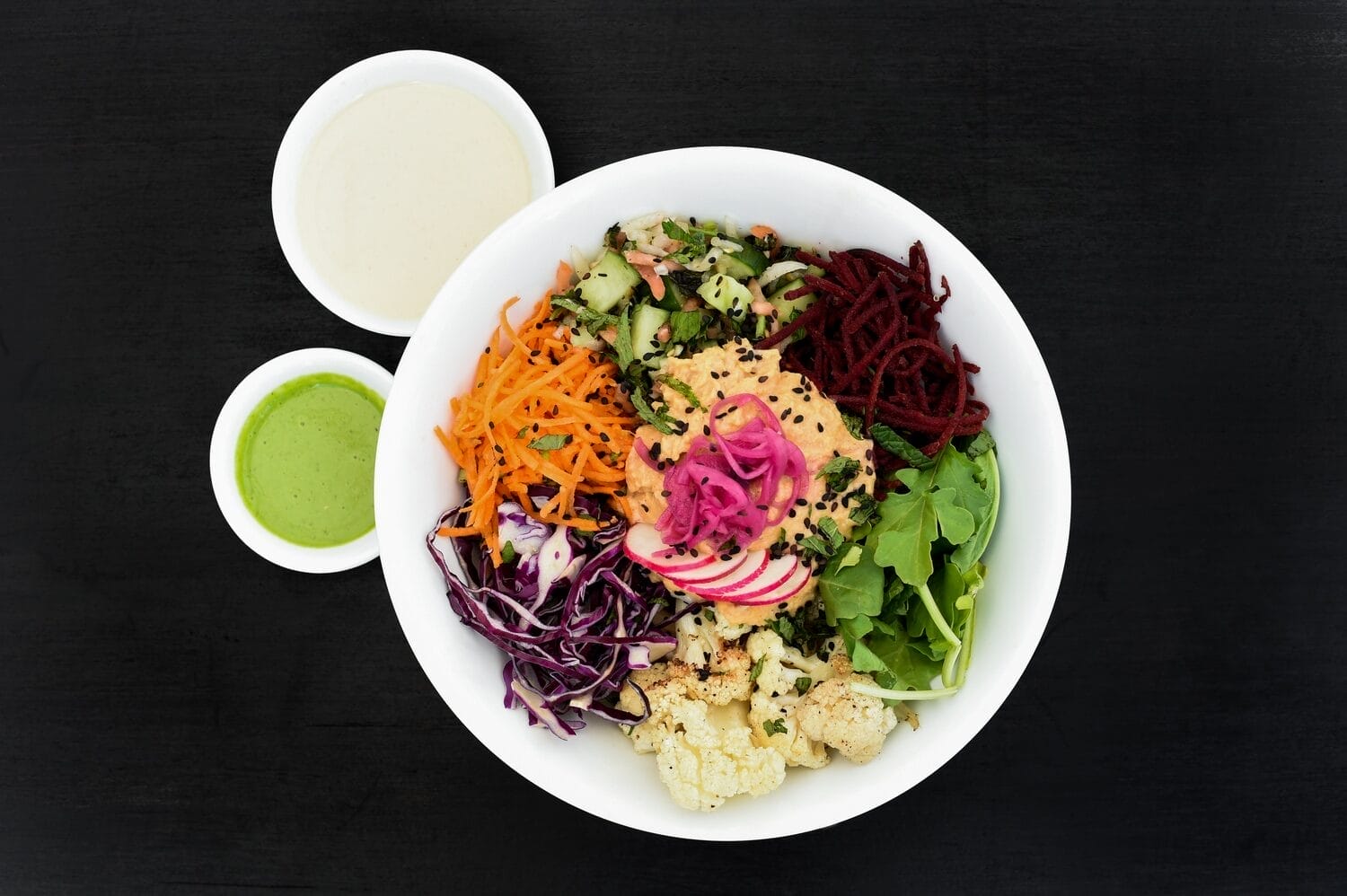 Gluten-free bowl with healthy toppings.