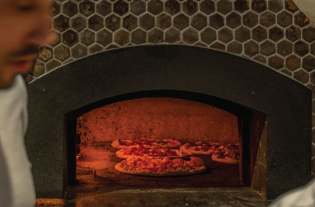 A gluten-free restaurant/pizzeria with woodfire oven.