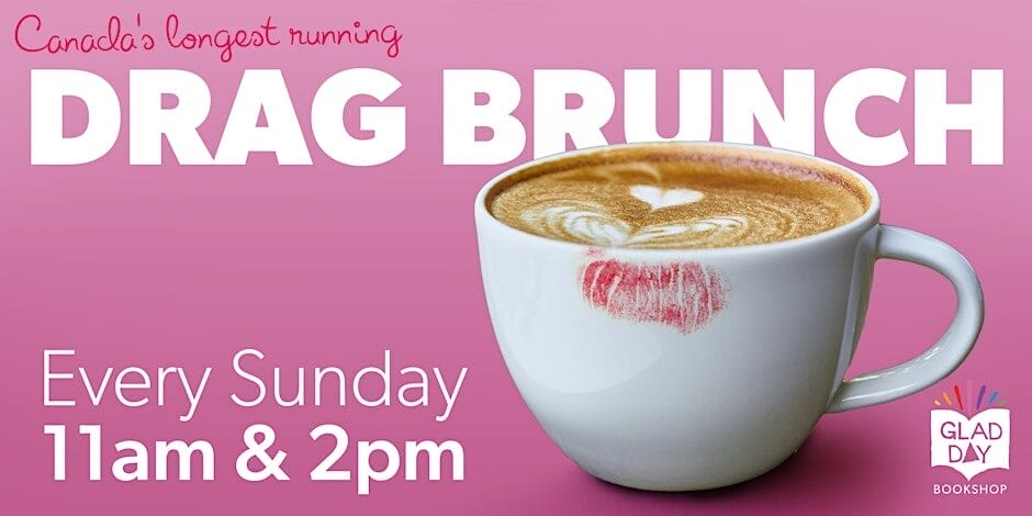 Glad Day Bookstore Drag Brunch Poster.