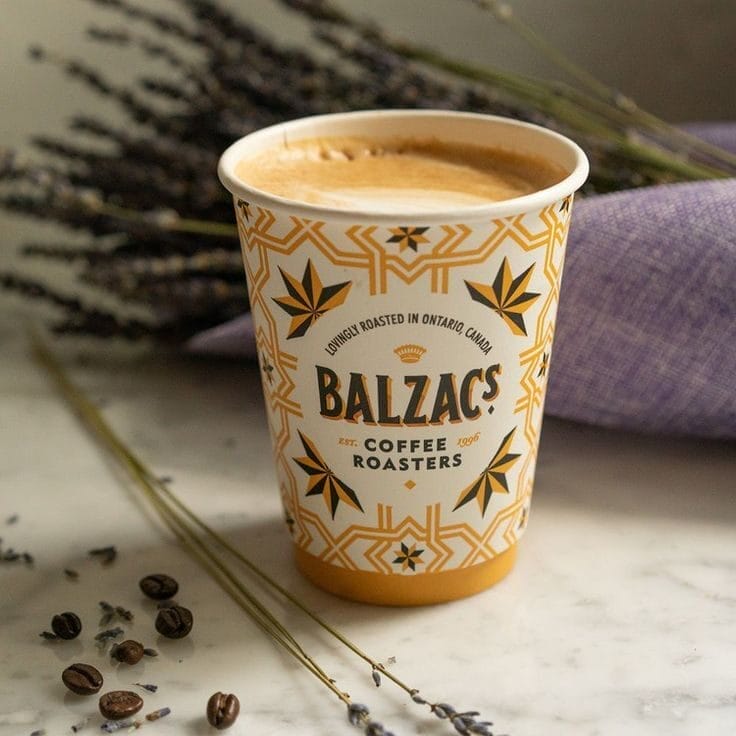 Balzac's Coffee Roasters Lavender Latte