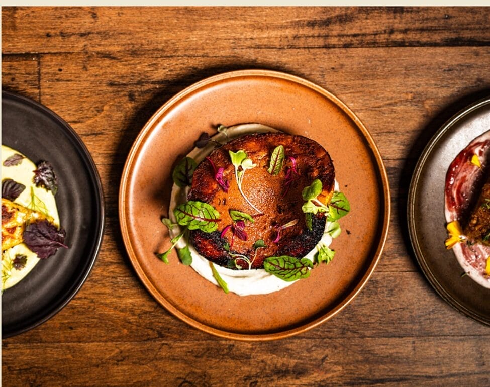 Savor artfully plated, all-vegan Southeast Asian dishes in a refined setting. 
