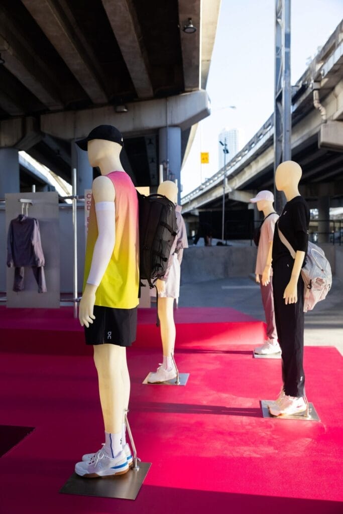 on and off-court outfits showcase at the Clubhouse Nights Miami debut.