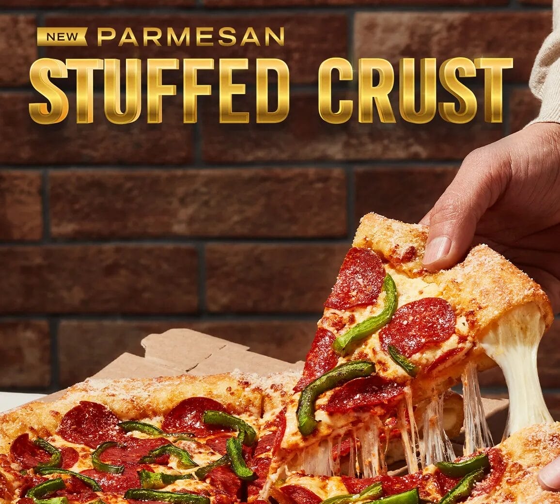Parmesan Stuffed Crust Pizza