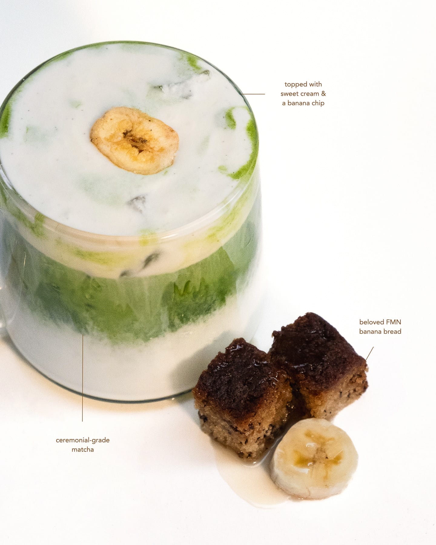 Banana Bread Matcha Latte