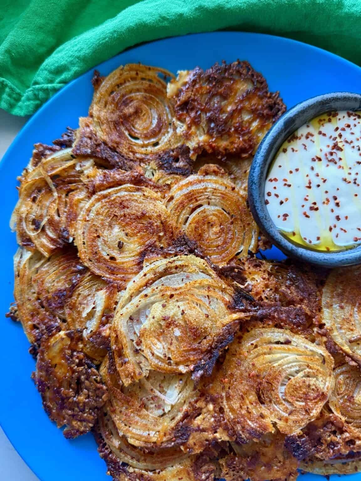 Onion chips and dip