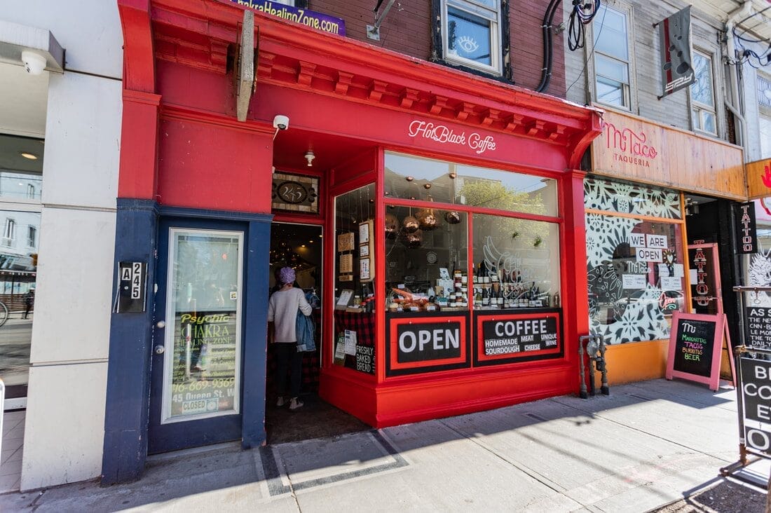 Hot Black Coffee on Queen street - Starbucks