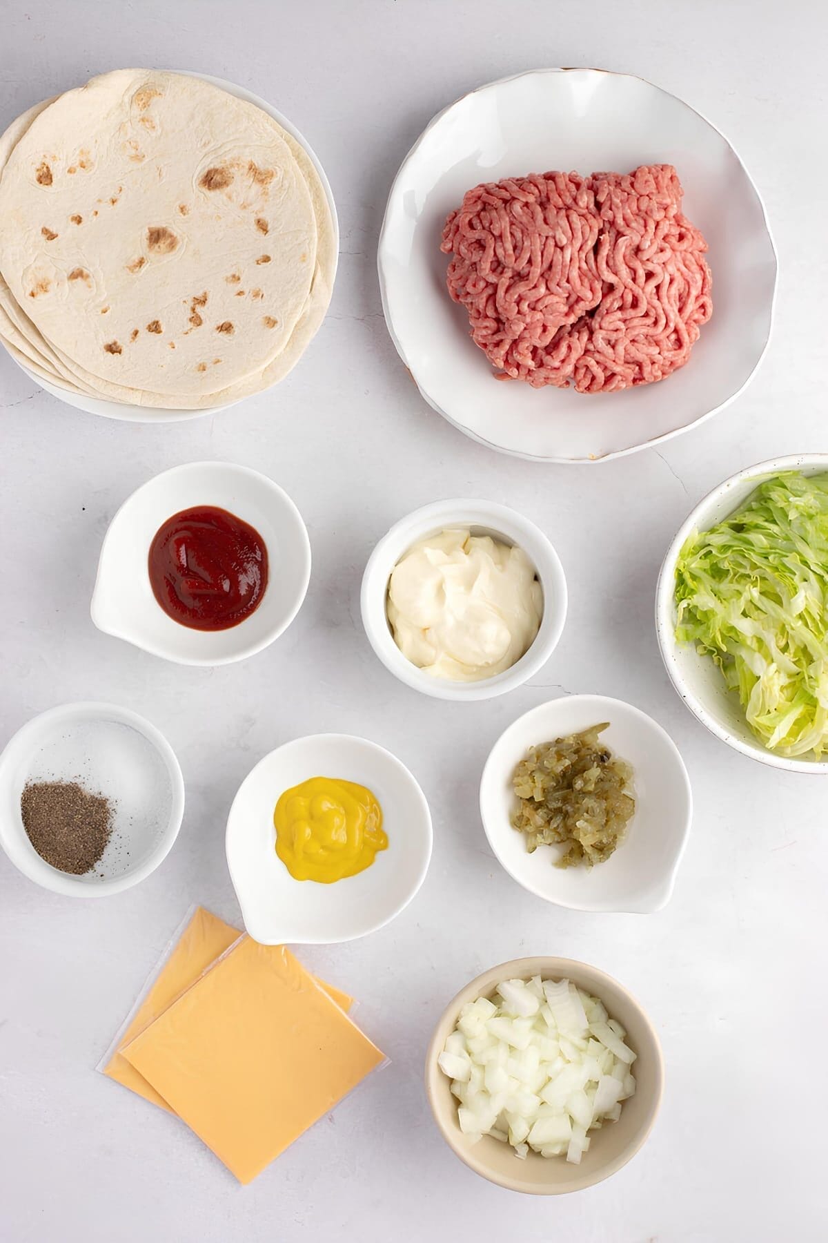 Smash Burger Taco Ingredients