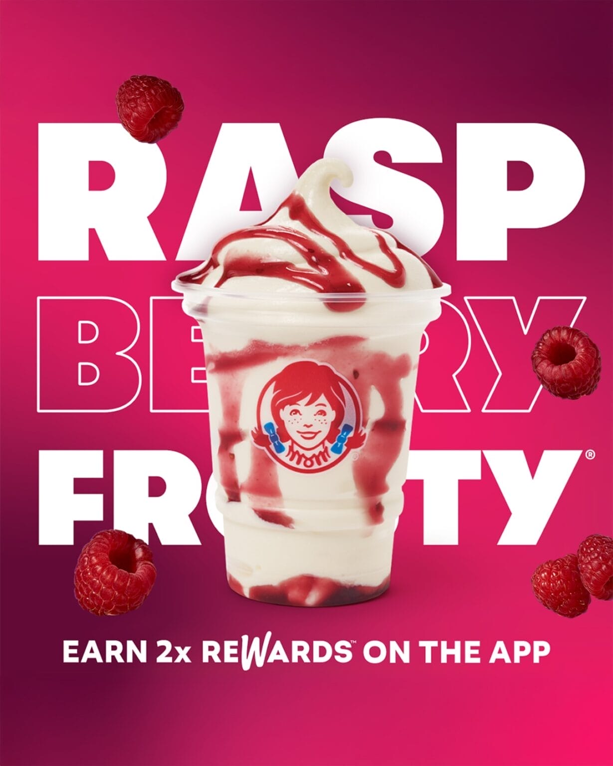 Wendy's New Raspberry Frosty. Image by Wendy's Canada Instagram.