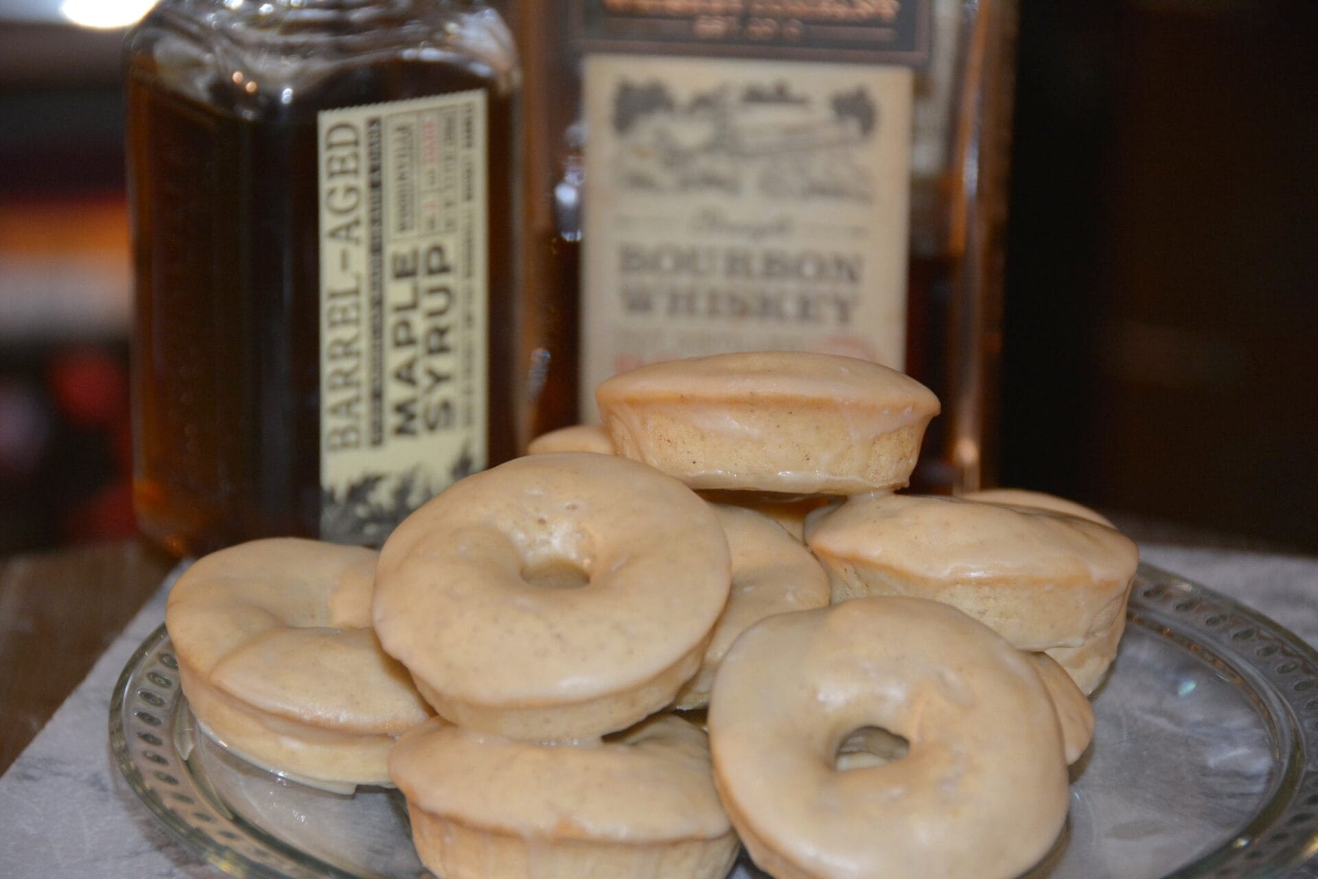 Whiskey and maple glazed doughnuts - Image