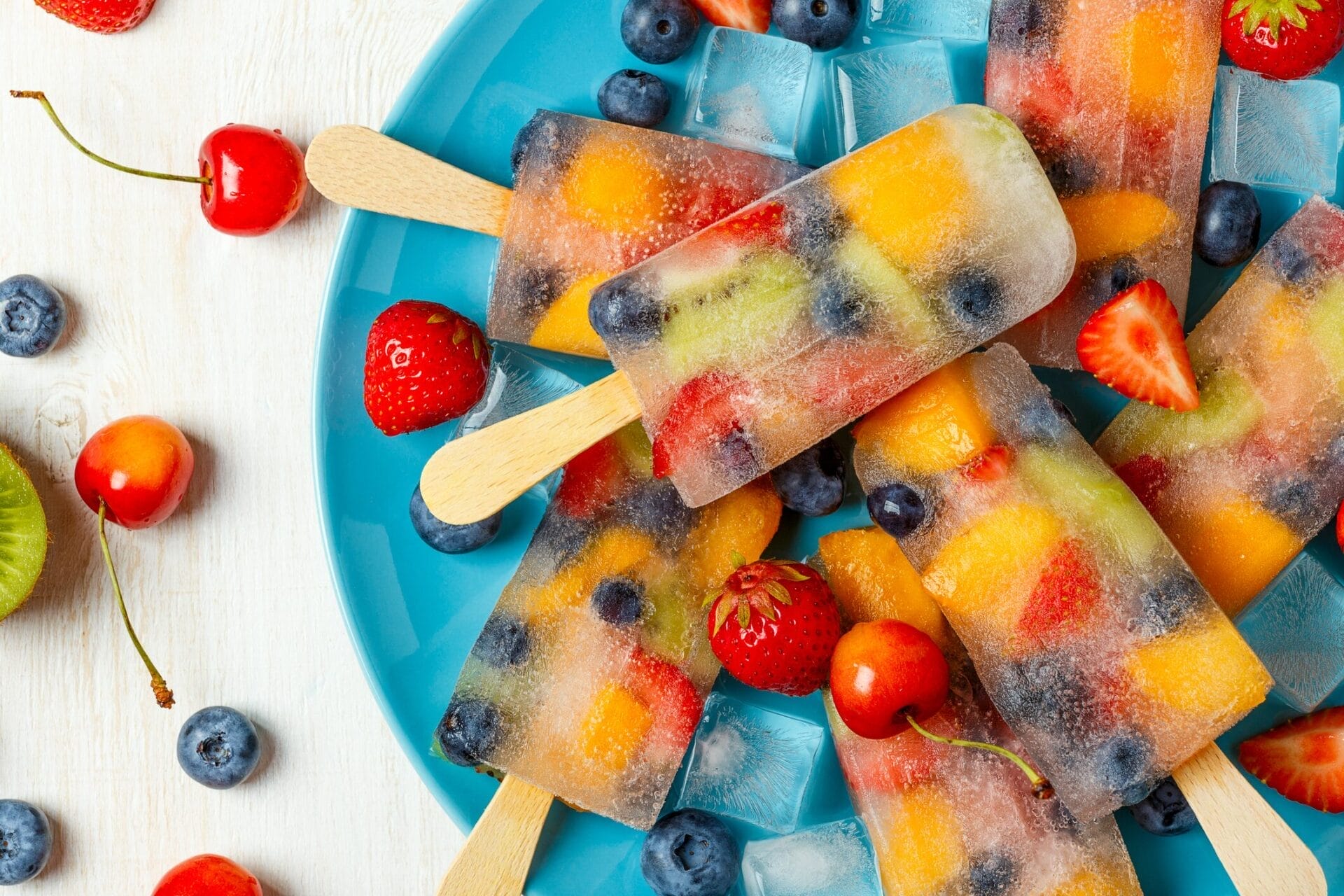 Frozen Fruit Popsicle