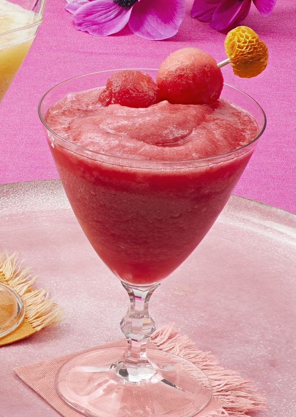 Watermelon-Raspberry Frozen Sangria
