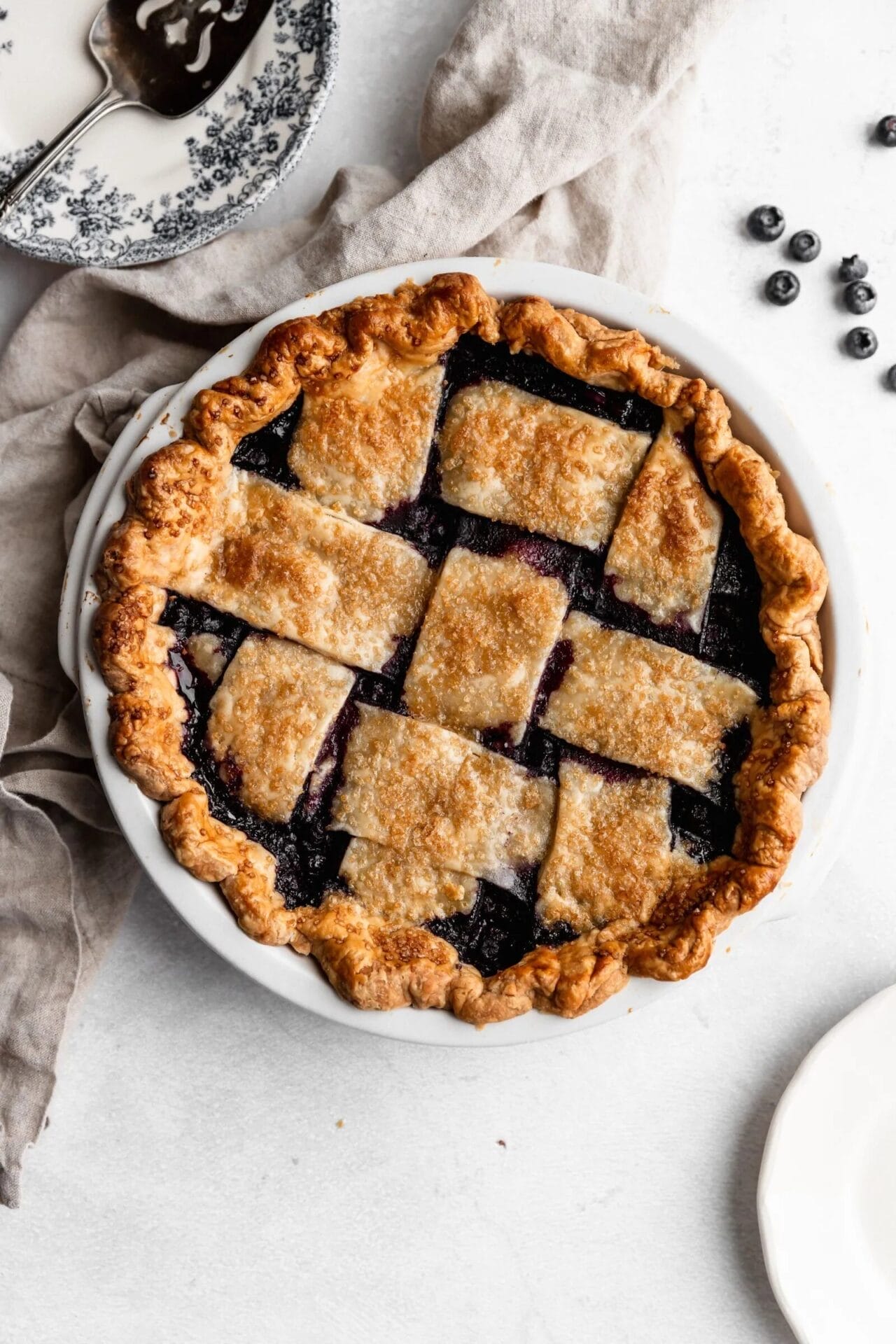 Wild Blueberry Pie