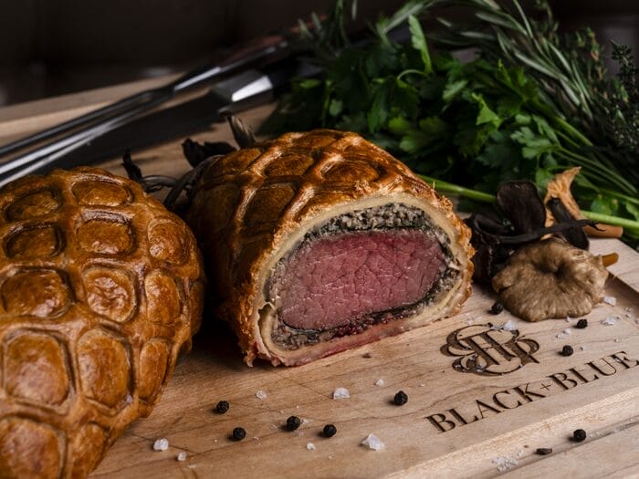 beef wellington dinner