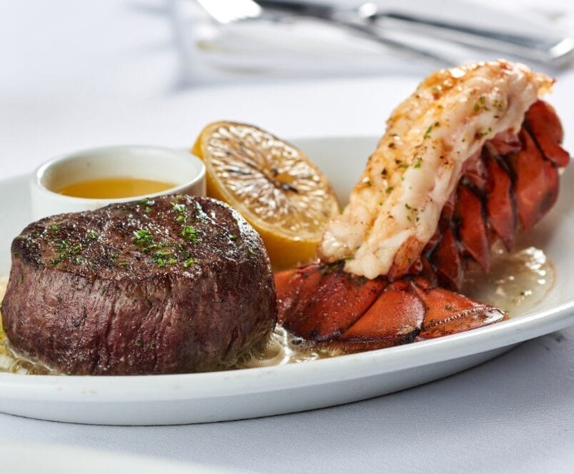 steak with lobster dinner