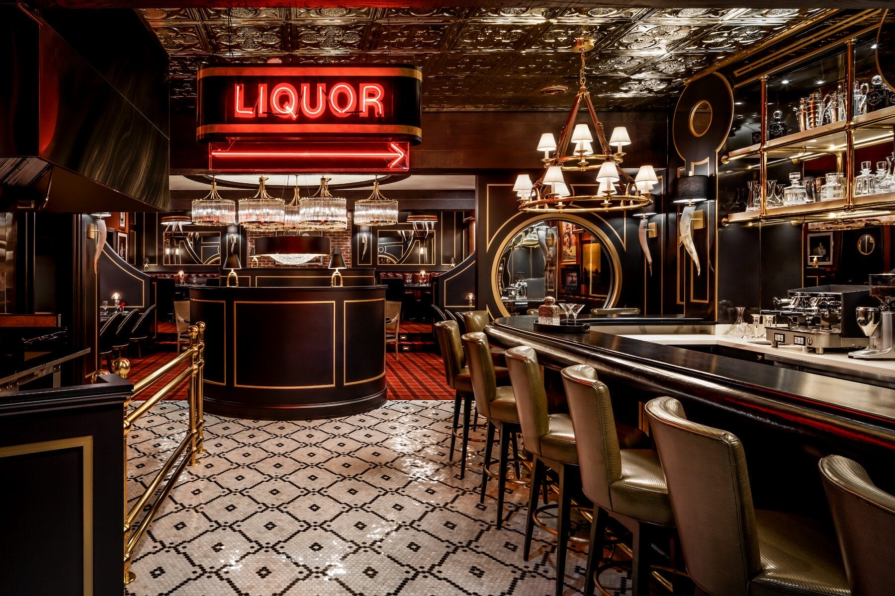 interior of Harry's Steak House