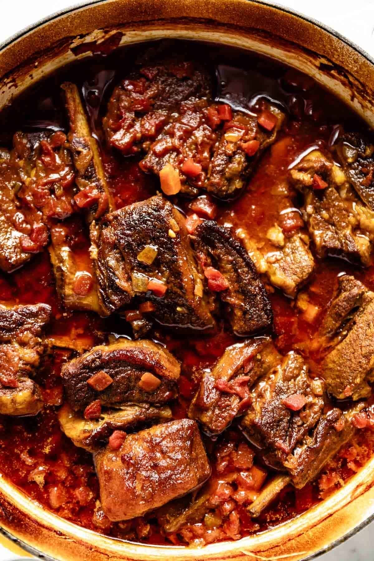 Juicy Beer-Braised Ribs