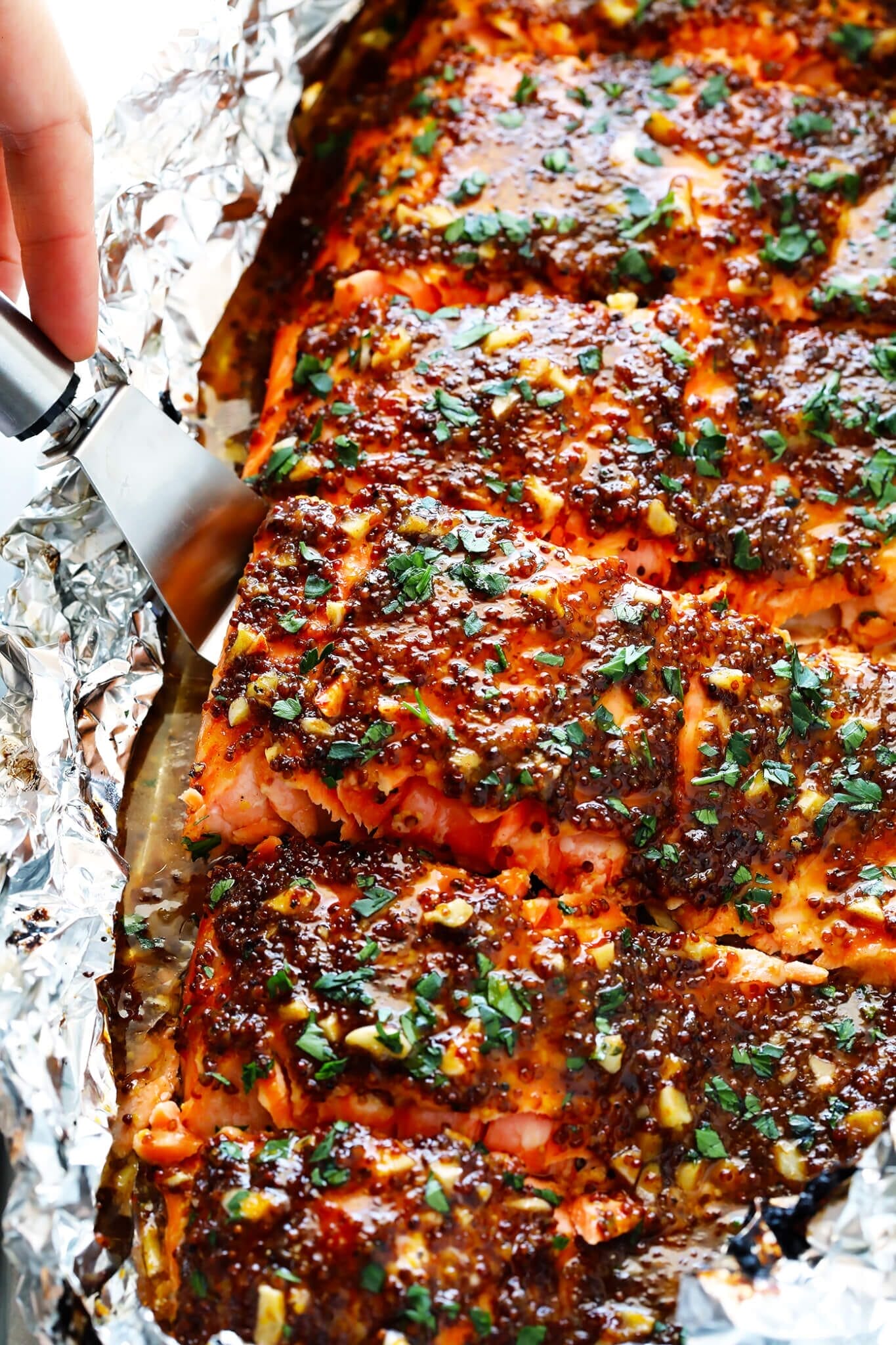 Grilled Salmon with Honey Glaze