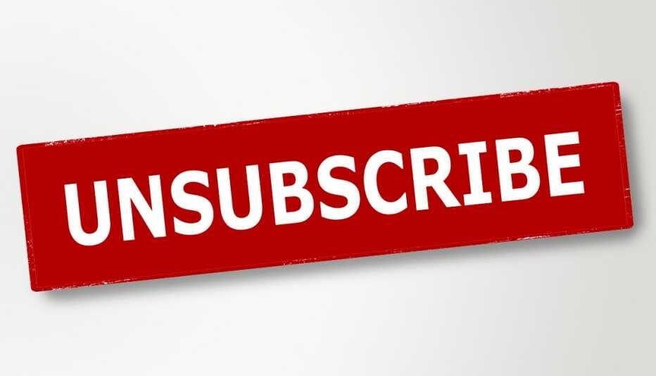 Unsubscribe