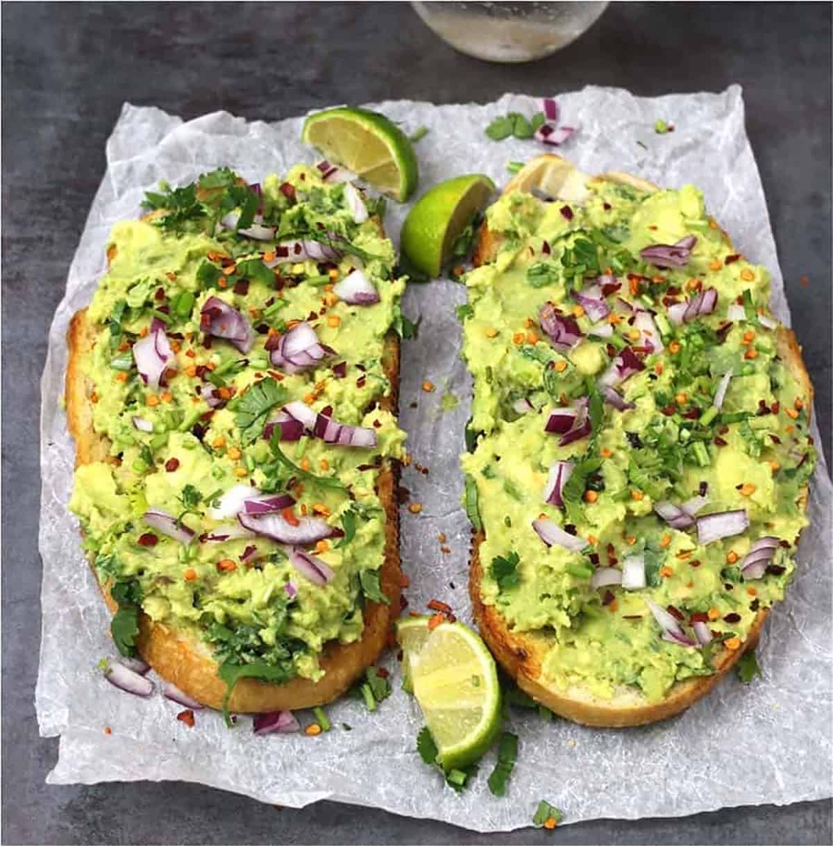 Avocado Toast with Desi Toppings