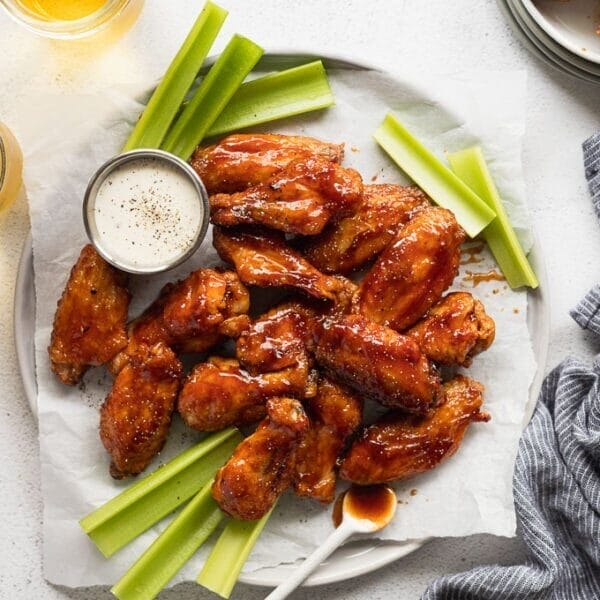 Bourbon Glazed Chicken Wings
