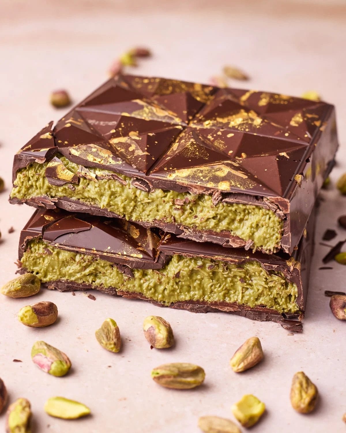 pistachio chocolate bars