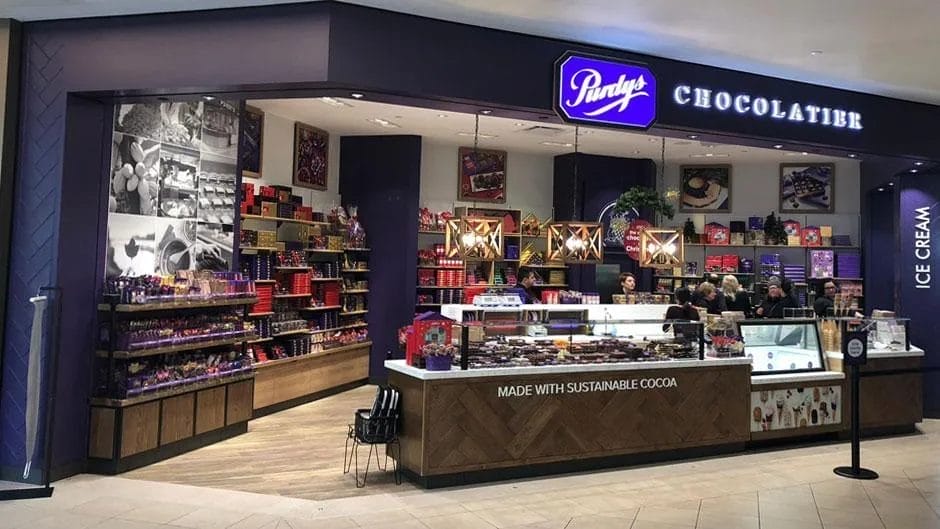 Purdys Chocolatier shop