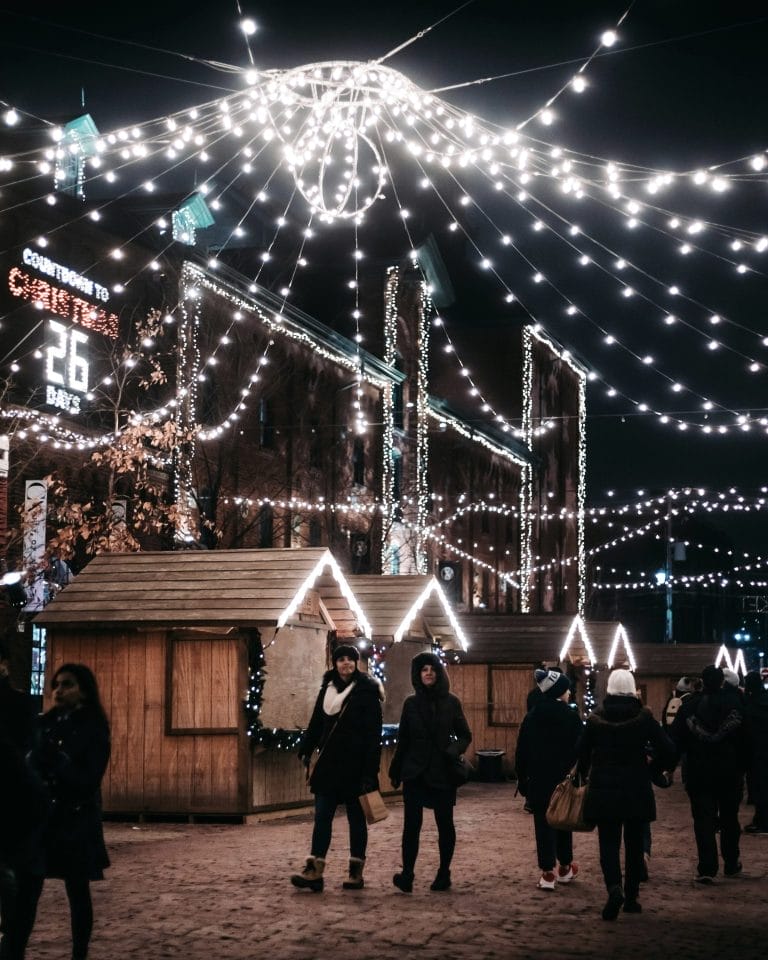 Christmas markets near Toronto