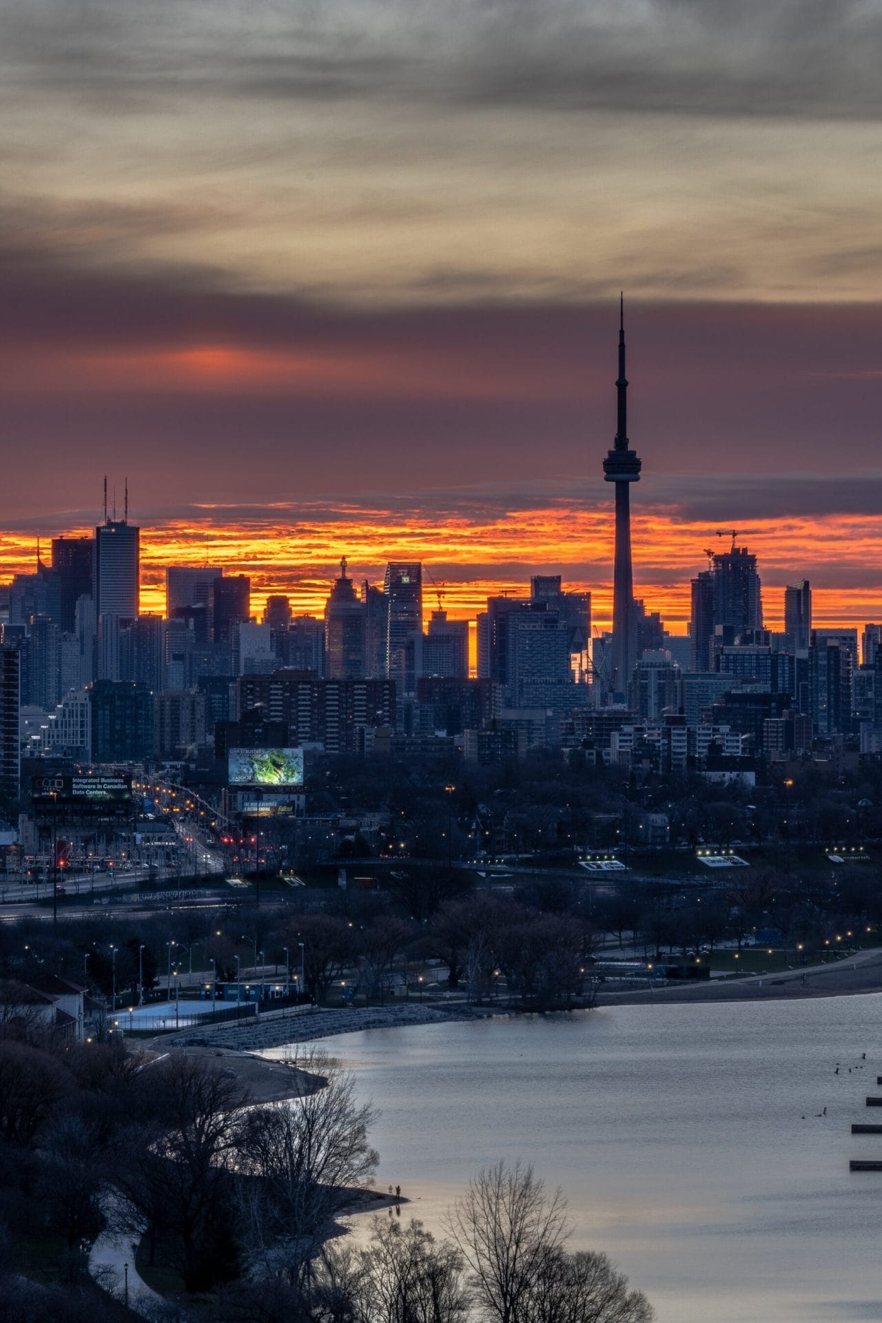 Aerial view of Toronto skyline for couples planning an anniversary