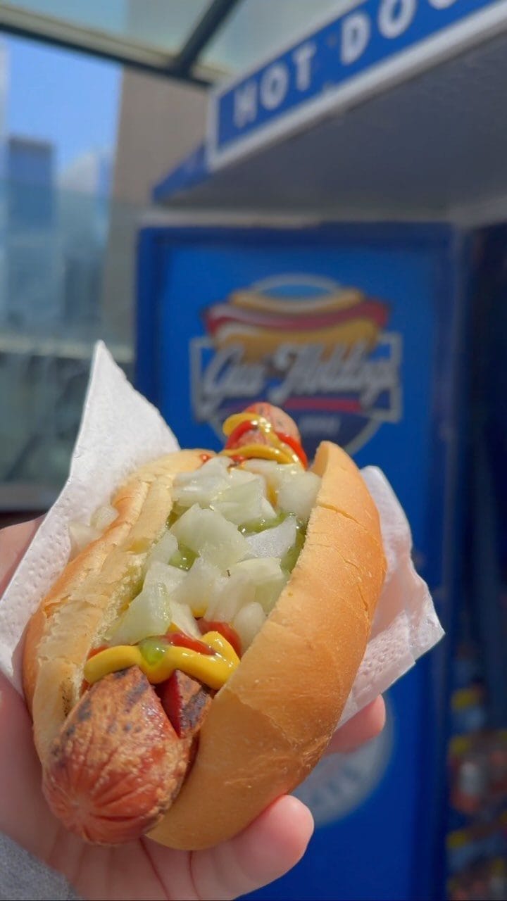 Hot dog from Gus' Hot Dogs