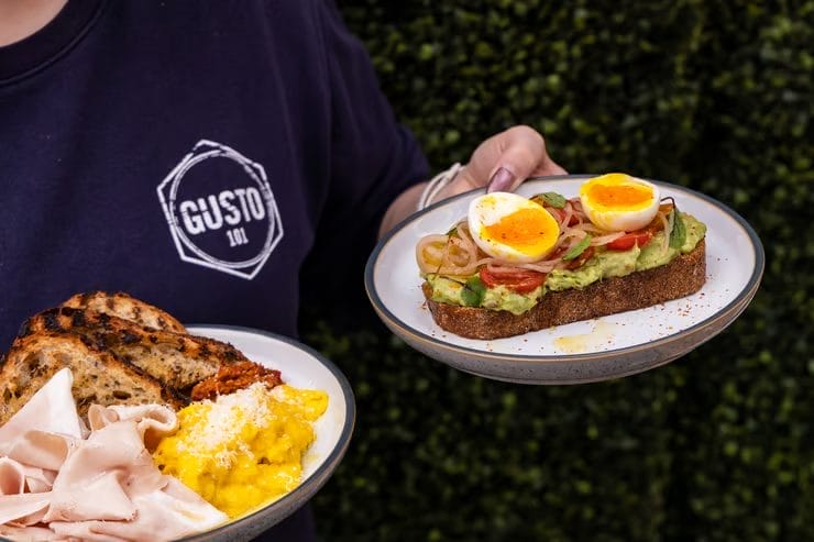 Gusto 101 is a popular Toronto rooftop patio known for its casual vibe and reliable quality, making it a go-to for both group dinners and spontaneous nights out.