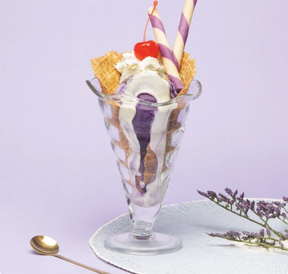 Demetres offers a full sit-down dessert experience with a menu featuring sundaes, waffles, brownies, and ice cream creations, making it a popular choice for summer evenings.
