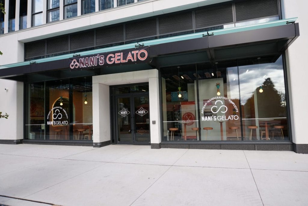 Nani’s Gelato offers small-batch, rotating flavours in a modern shop near Square One, making it a popular stop for summer gelato runs.