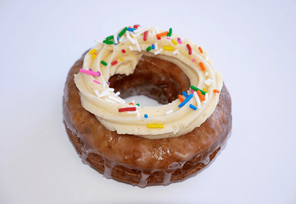 Daddy O is known for oversized gourmet doughnuts and British-style baked treats, with seasonal flavours that keep it popular through the summer in Mississauga.