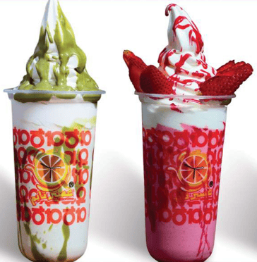 Aseer Time offers Middle Eastern desserts, fruit drinks, crepes, and ice cream treats, with bold flavour combinations like pistachio, mango, and Lotus Biscoff.