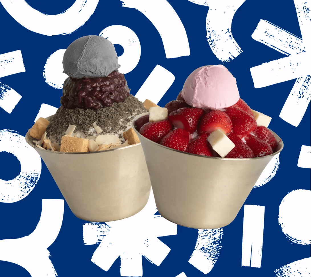 Viral dessert spots in Toronto which is Korean bingsu dessert at Snowday Bingsu & Dessert Café