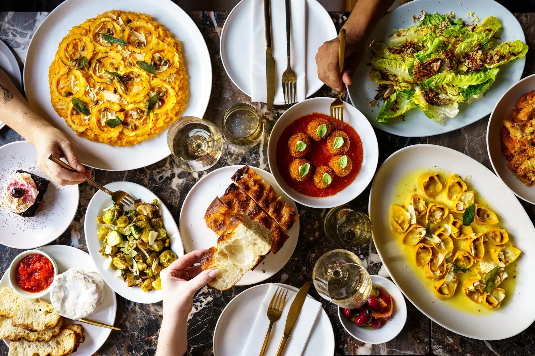 Seasonal plant-based dishes at Gia, a popular restaurant worth adding to your saved list in Toronto